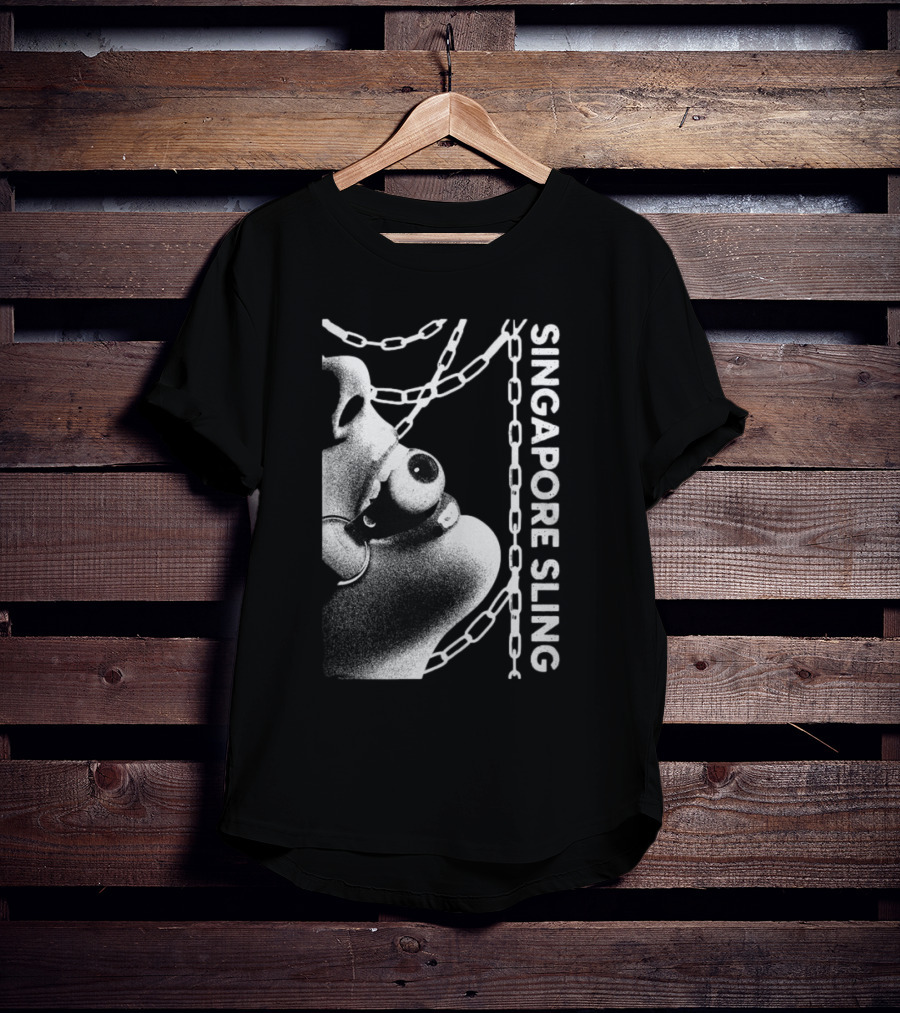 SINGAPORE SLING Mask Chains Artwork T-Shirt
