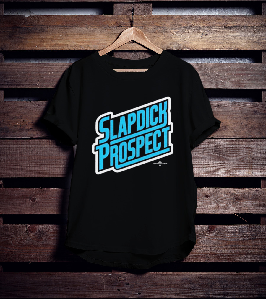 Slapdick Prospect Blue Bold Text T-Shirt