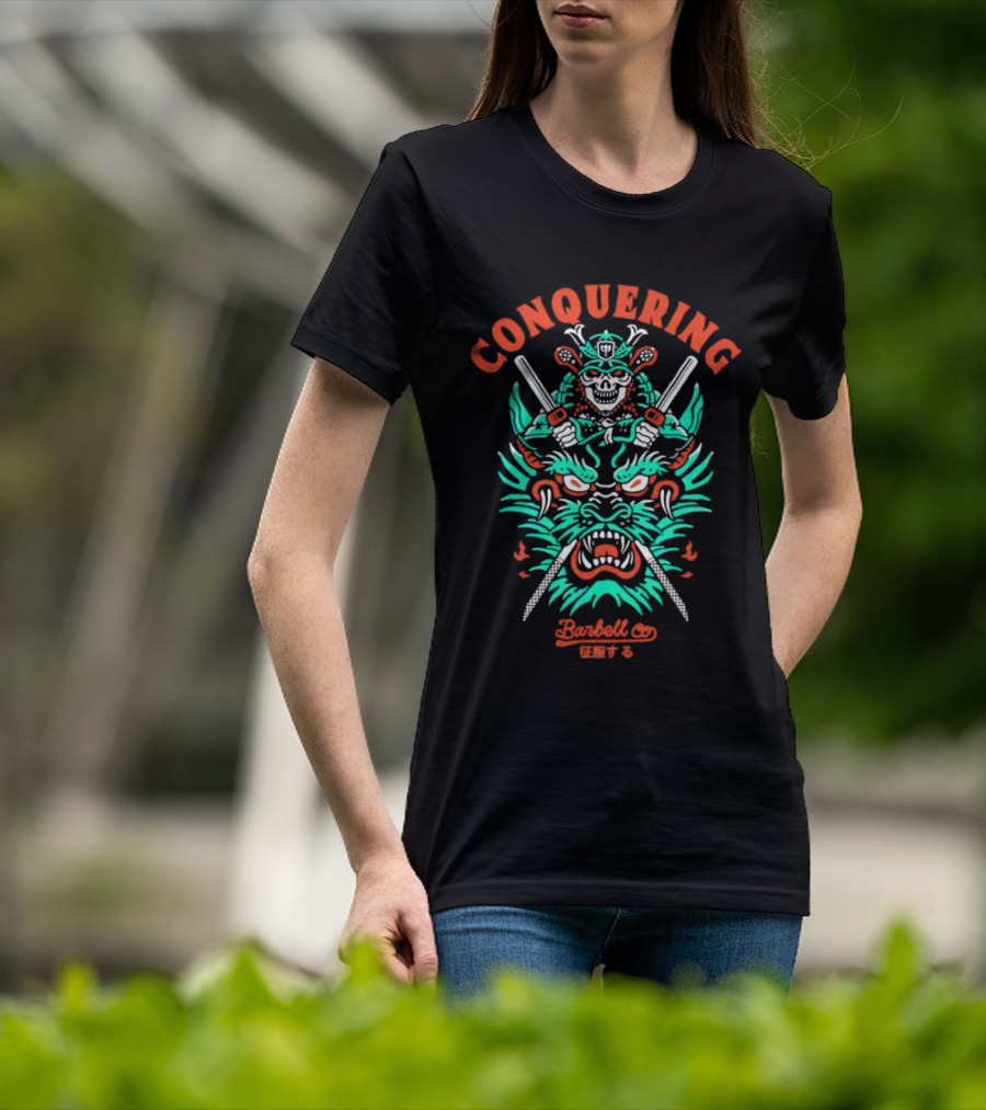 Conquering Barbell Co Mighty Dragon Warrior T-Shirt