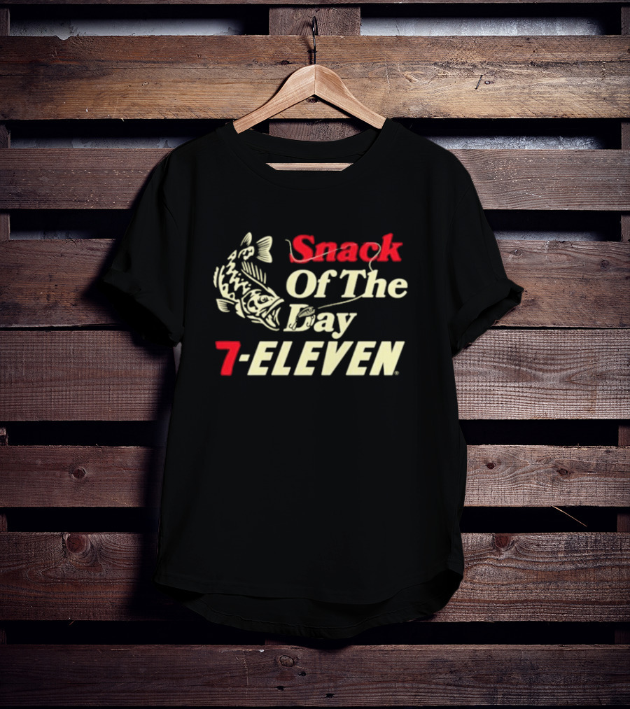 Snack Of The Day Fish Graphic 7-Eleven T-Shirt