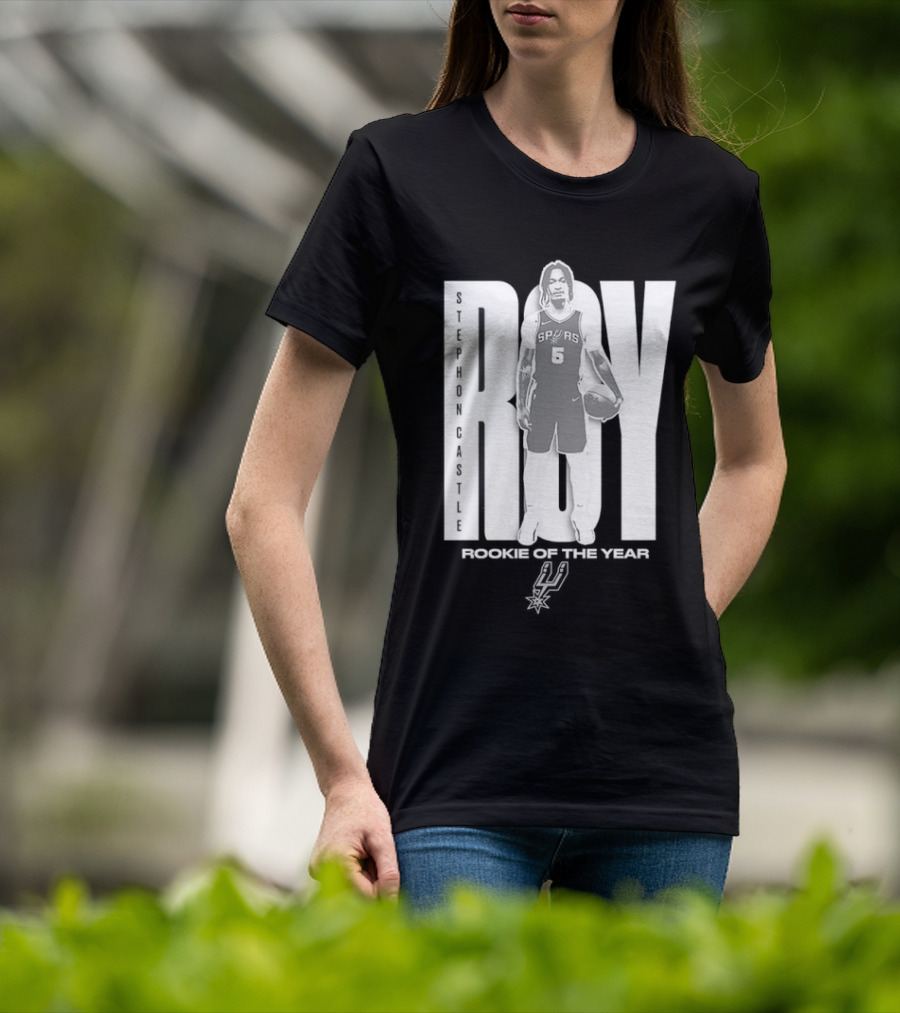 Stephon Castle San Antonio Spurs 2025 ROTY Prediction NBA Rookie Of The Year T-Shirt
