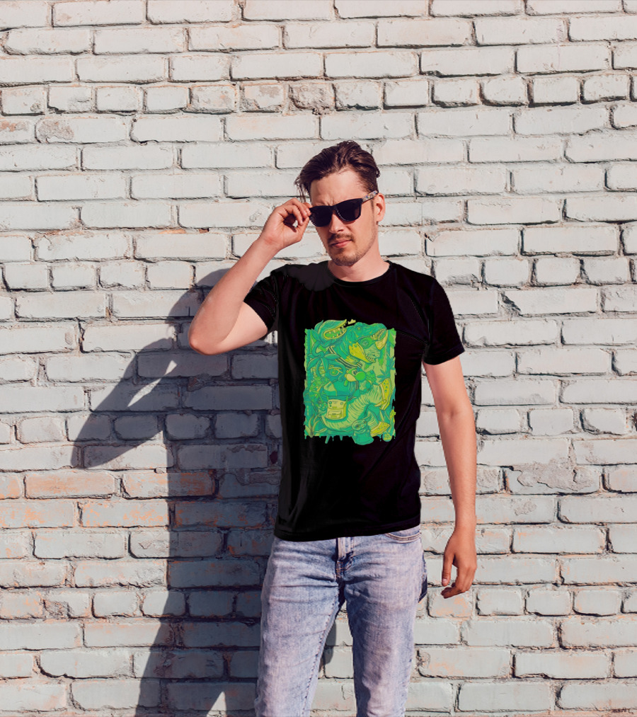 Ten Hundred Green Rhino 10 Hun Adventure T-Shirt