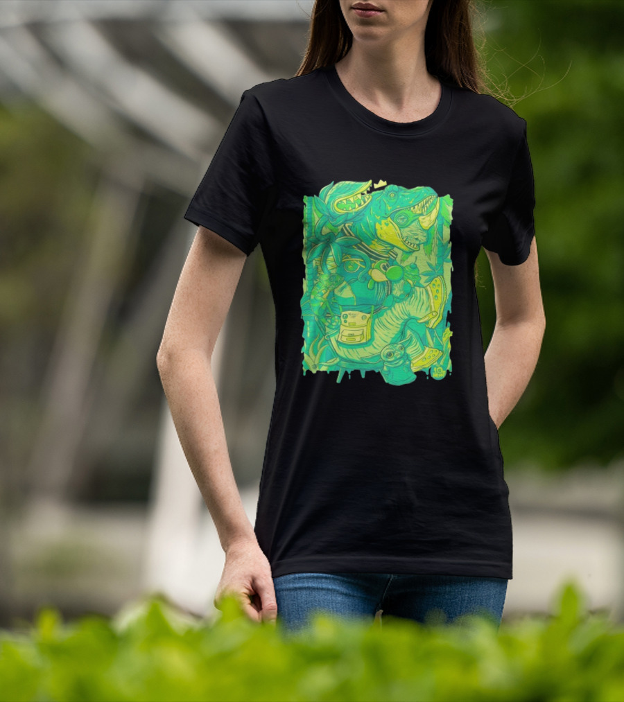 Ten Hundred Green Rhino 10 Hun Adventure T-Shirt