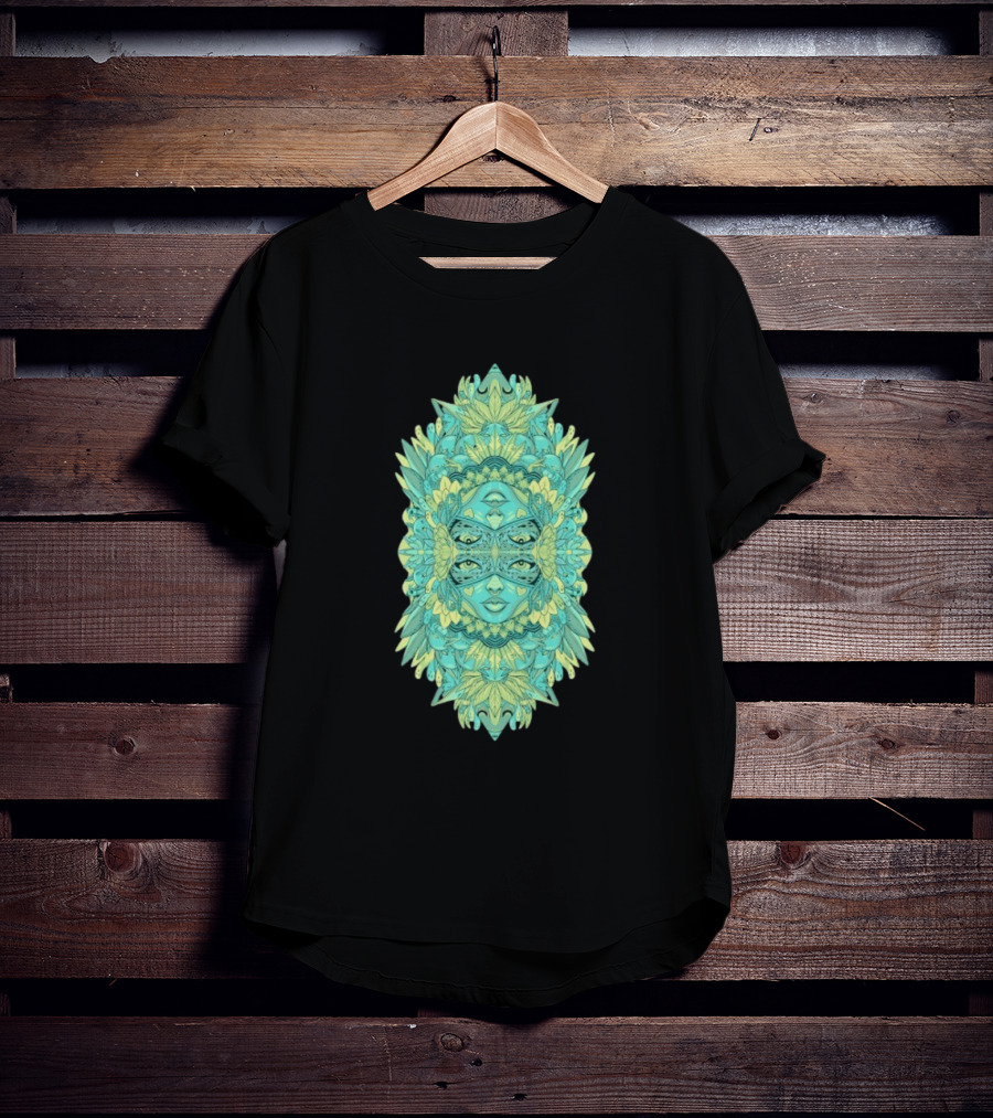 Ten Hundred Reflect Kaleidoscopic Faces Symmetrical Nature T-Shirt