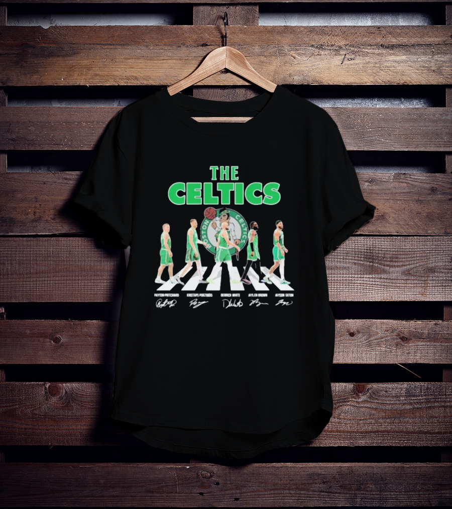 Boston Celtics Abbey Road Player Signatures T-Shirt