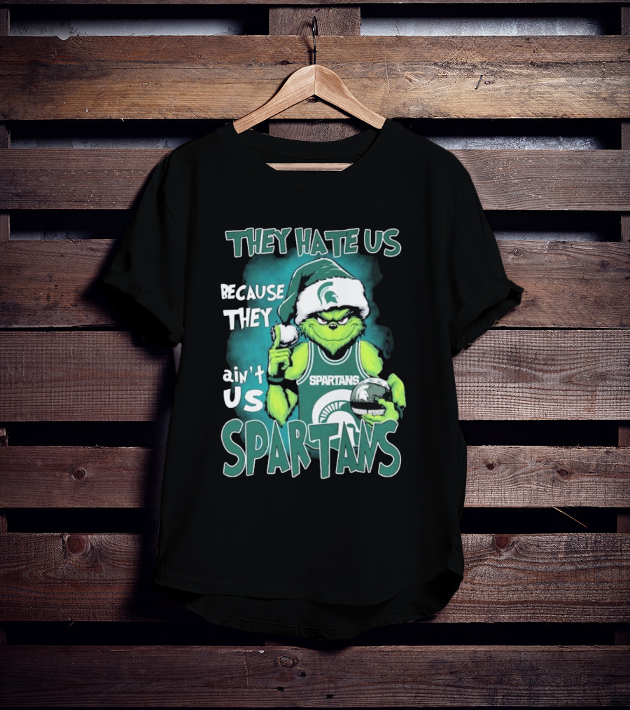 The Grinch They Hate Us Because They Ain’t Us Spartans T-Shirt