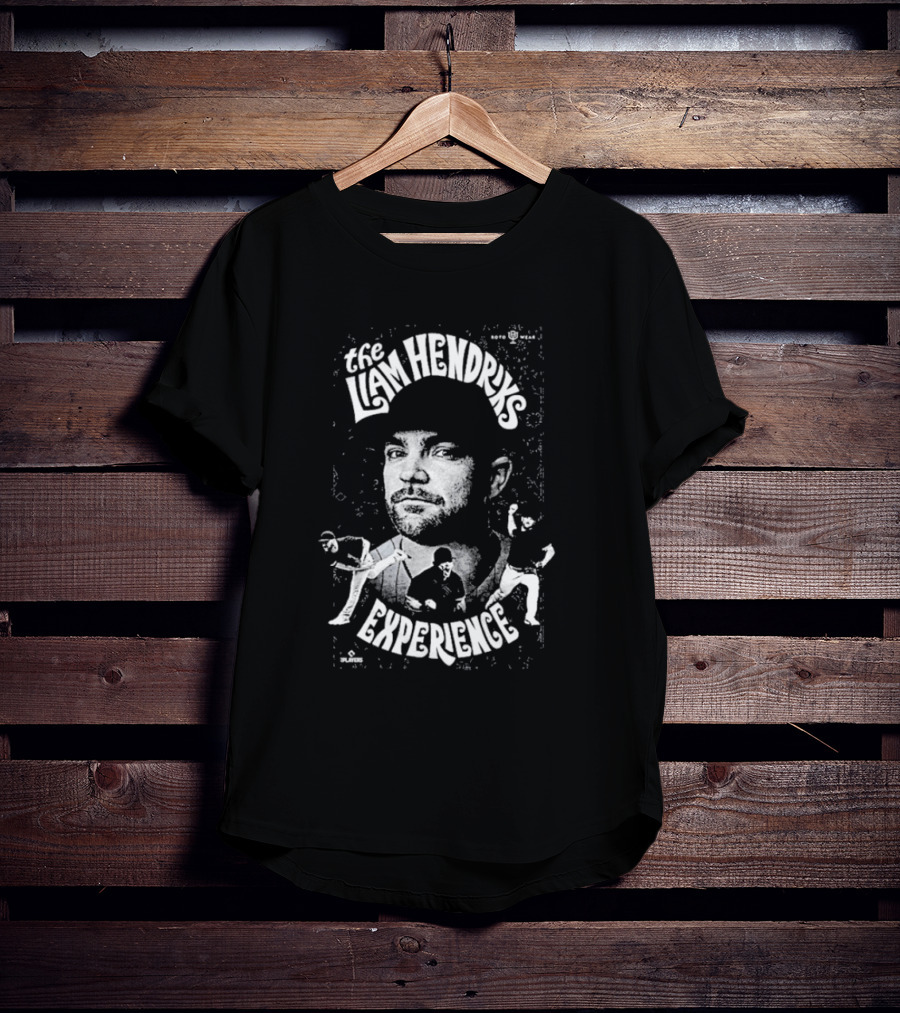 The Liam Hendriks Experience Pitching Action Portrait And Dynamic Text T-Shirt
