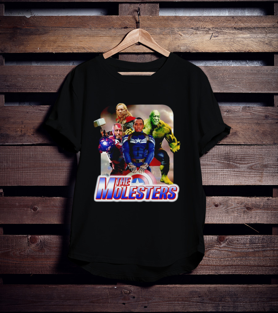 The Molesters Avengers Parody 2025 Captain America Iron Man Thor Hulk T-Shirt