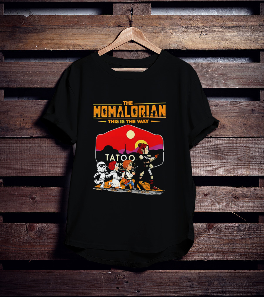 The Momalorian This Is The Way Tatooine Cartoon Adventure T-Shirt