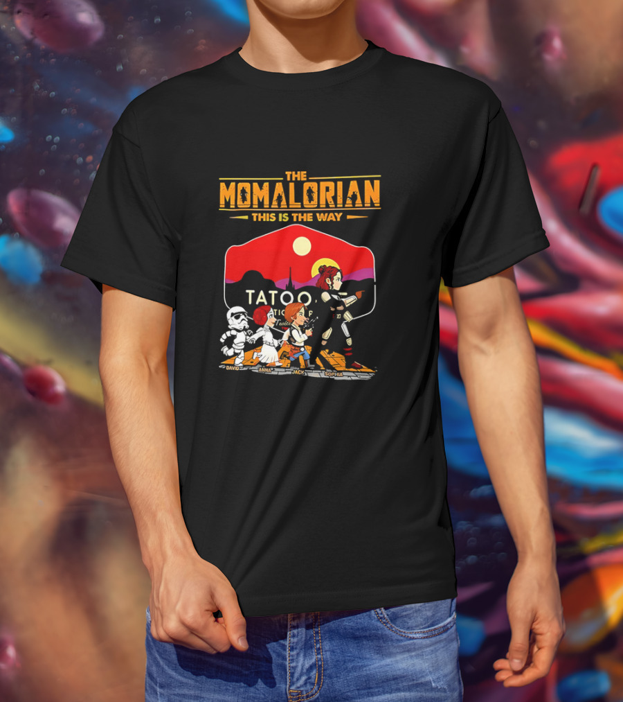The Momalorian This Is The Way Tatooine Cartoon Adventure T-Shirt
