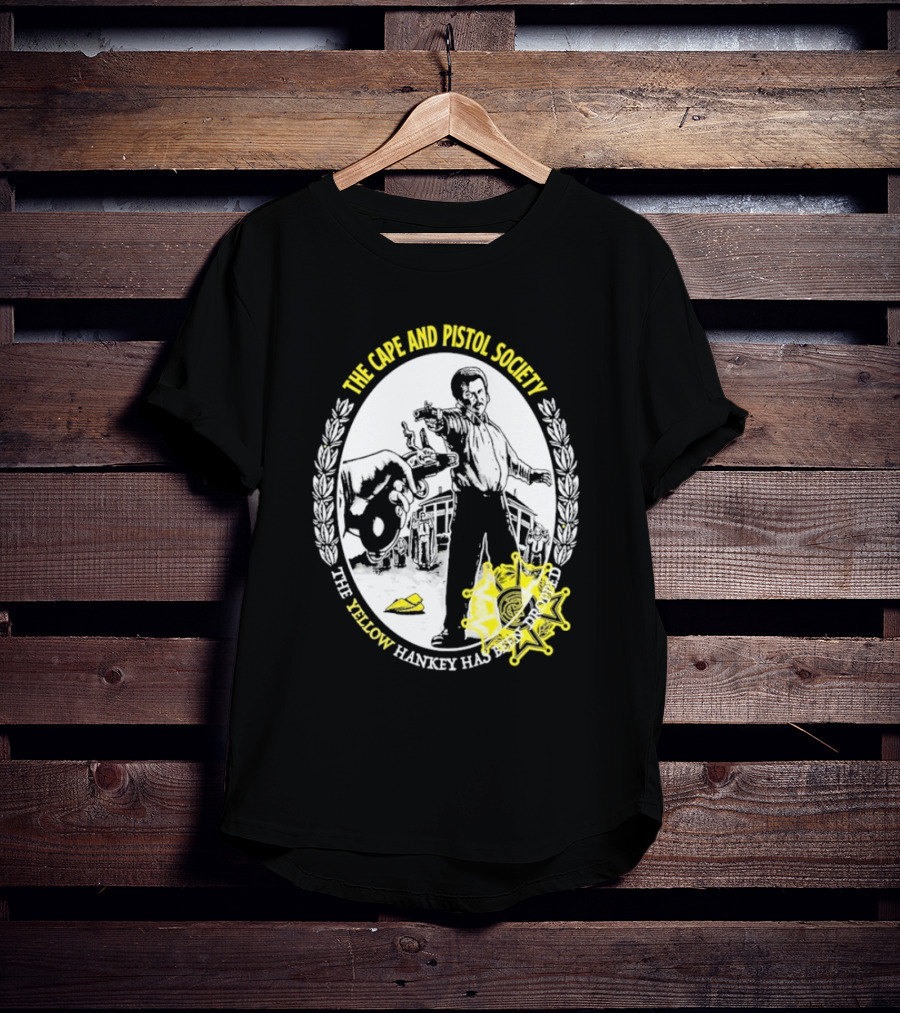 The Righteous Gemstones The Cape And Pistol Society Yellow Hankey Dropped Duelling T-Shirt