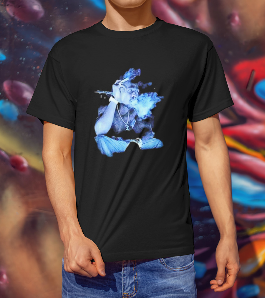Tupac Shakur 2Pac Remember Me Smoke Album Cover Imagery T-Shirt