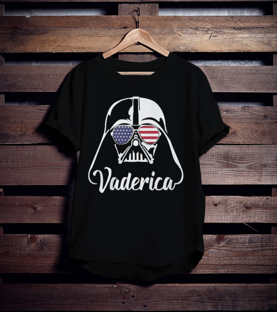 Vaderica Darth Vader American Flag Sunglasses T-Shirt