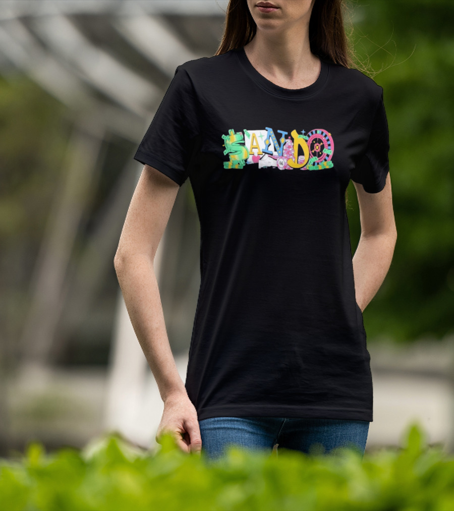 Vegas Matt Sando Casino Theme Money Roulette And Dice T-Shirt