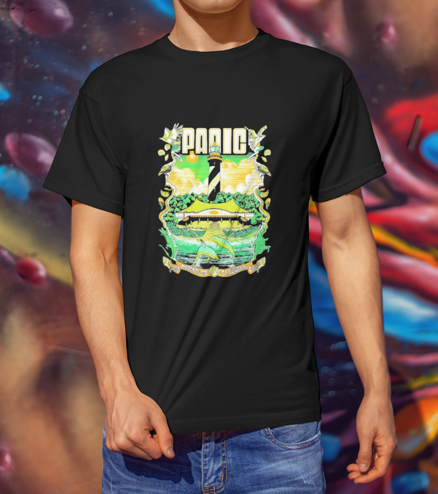 Widespread Panic 2025 St Augustine Lighthouse Dolphins March 21-23 T-Shirt
