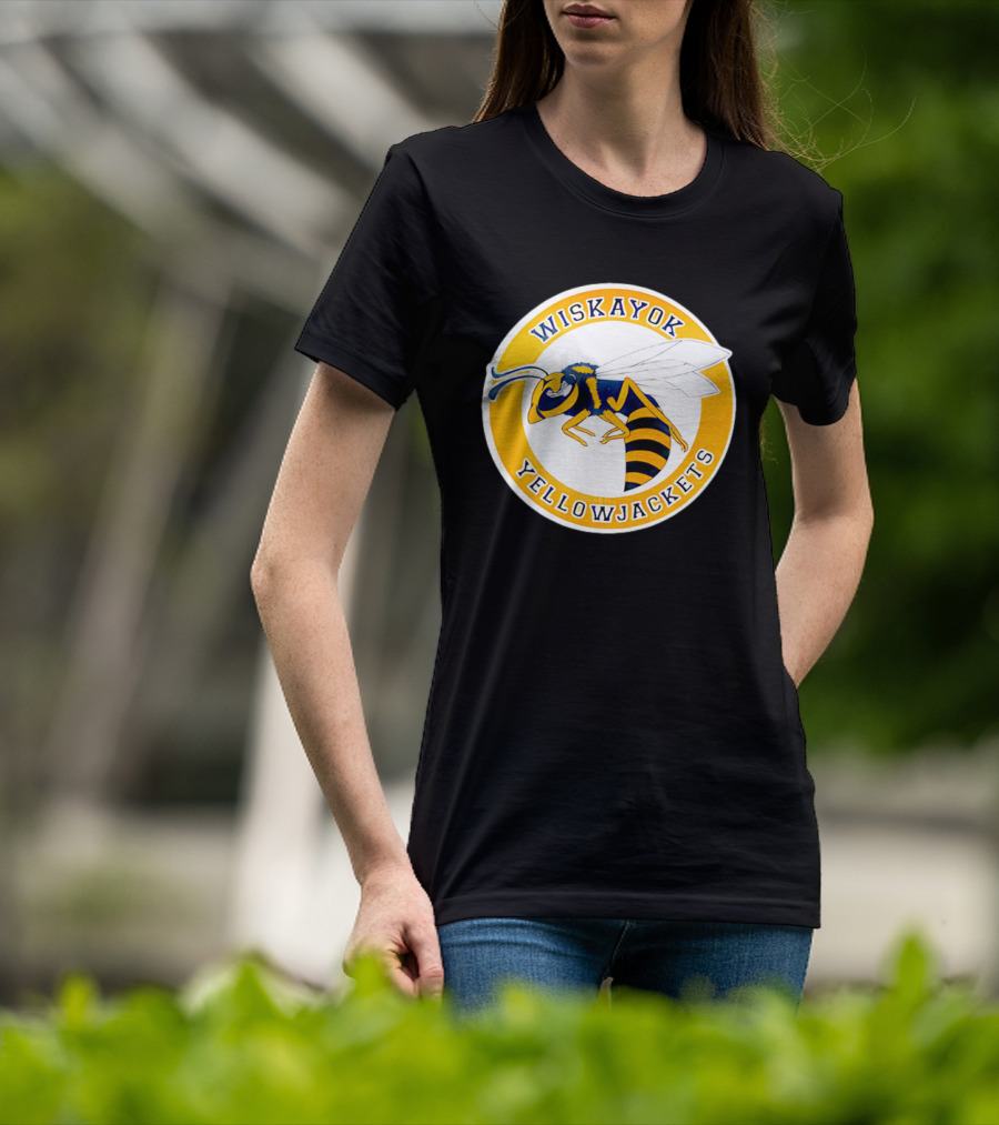 Wiskayok Yellowjackets Buzzing Insect Emblem T-Shirt