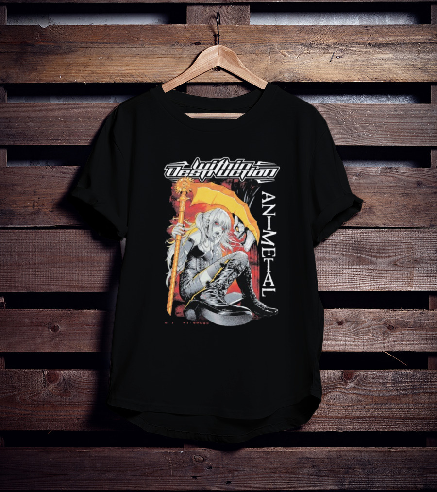 Within Destruction Misa Animetal Ryuk Death Note Anime Crossover T-Shirt