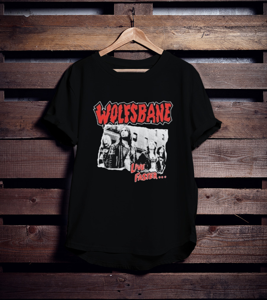 Wolfsbane Live Faster I Was There Photo Collage T-Shirt