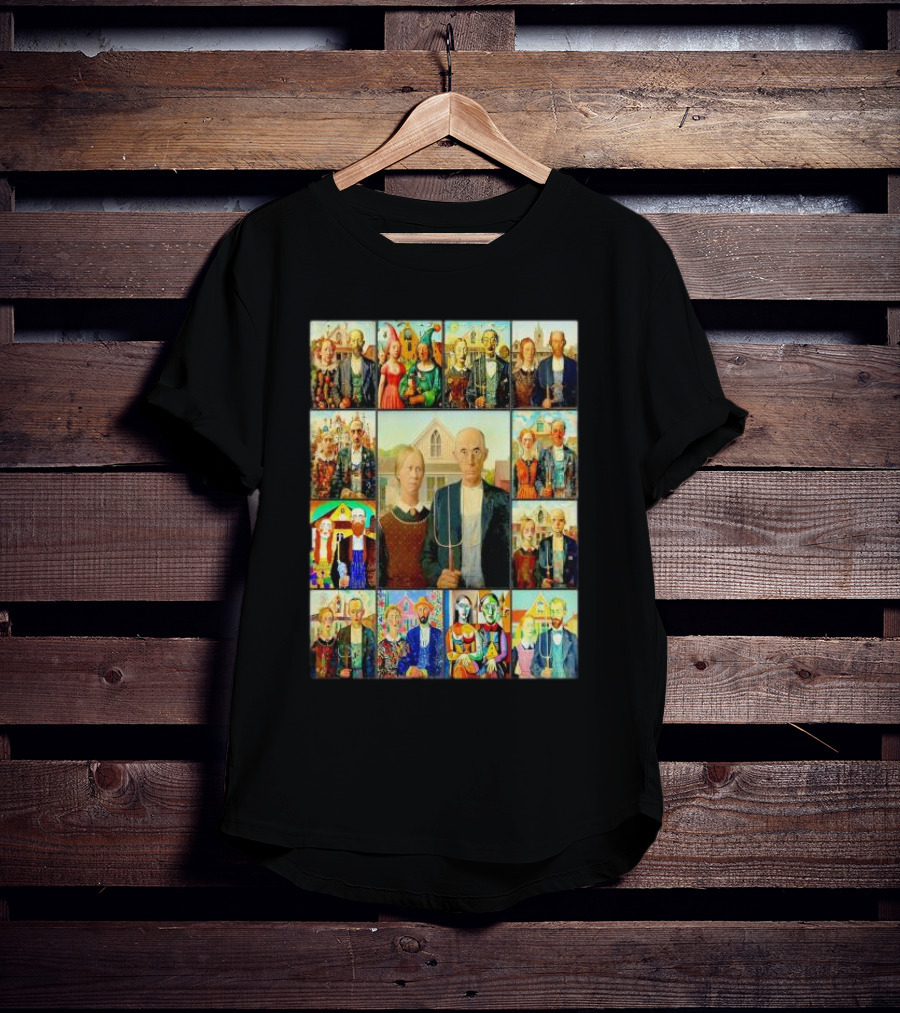 Styles Of American Gothic Painting Variations T-Shirt