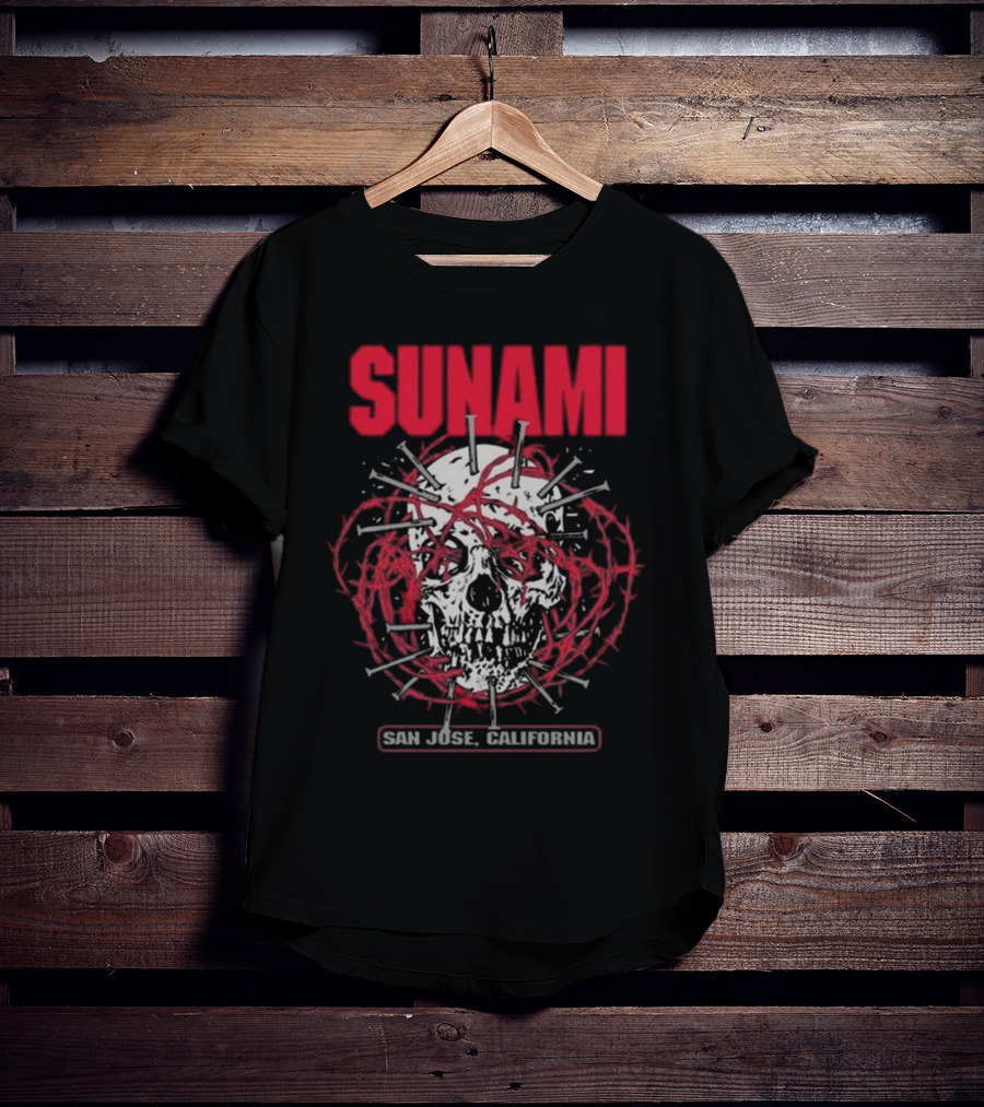 Sunami Skull San Jose California T-Shirt