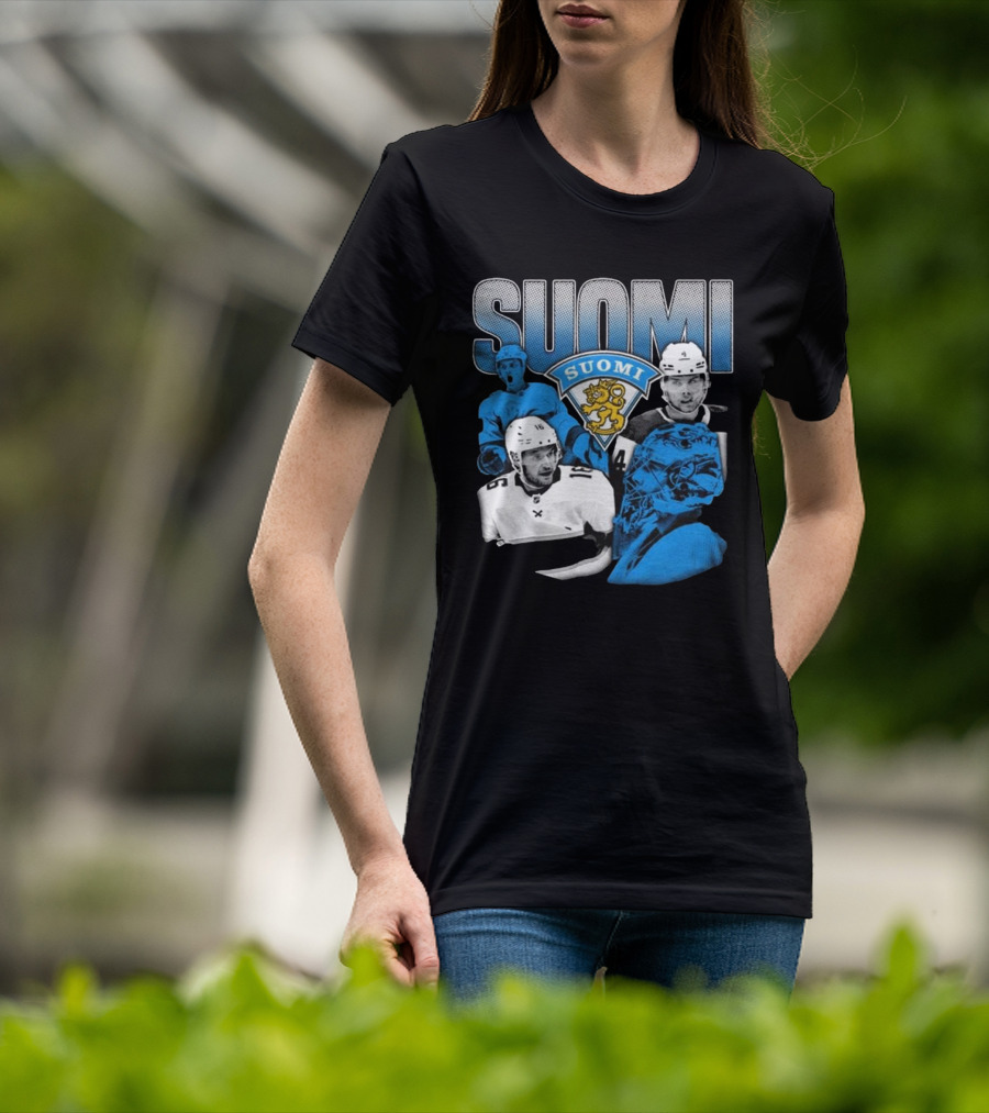 Suomi 4 Nations Team Finland Ice Hockey Players T-Shirt