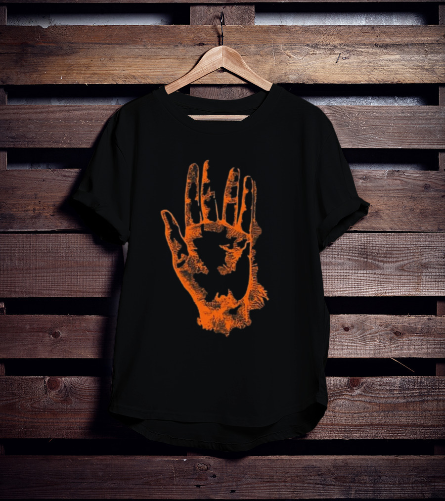 Tamino Sanctuary Handprint Symbol Burning Orange T-Shirt