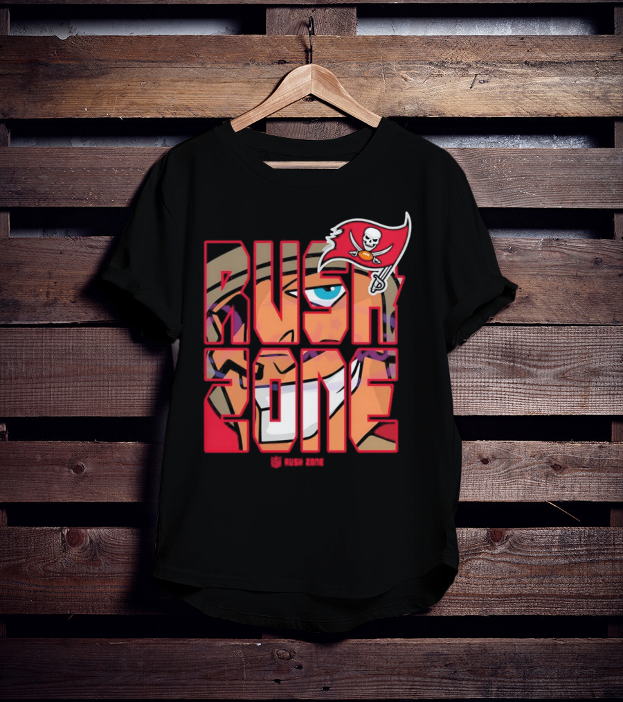 Tampa Bay Buccaneers Rush Zone Cartoon NFL T-Shirt