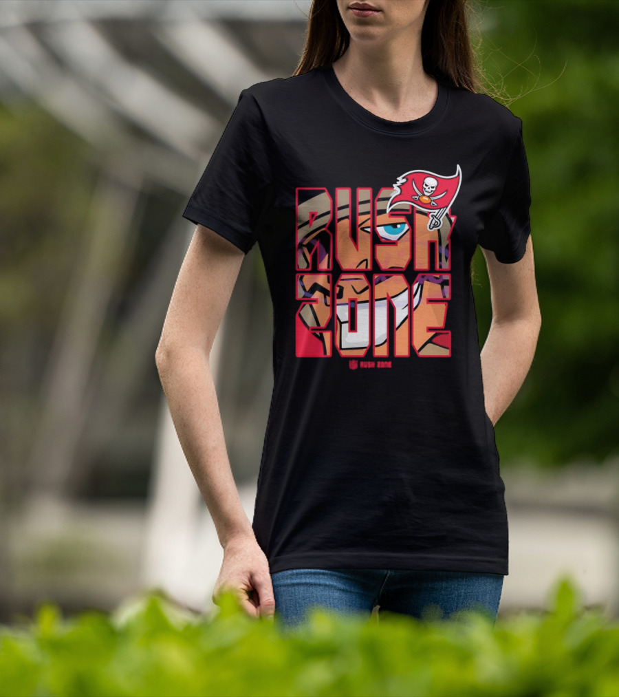Tampa Bay Buccaneers Rush Zone Cartoon NFL T-Shirt