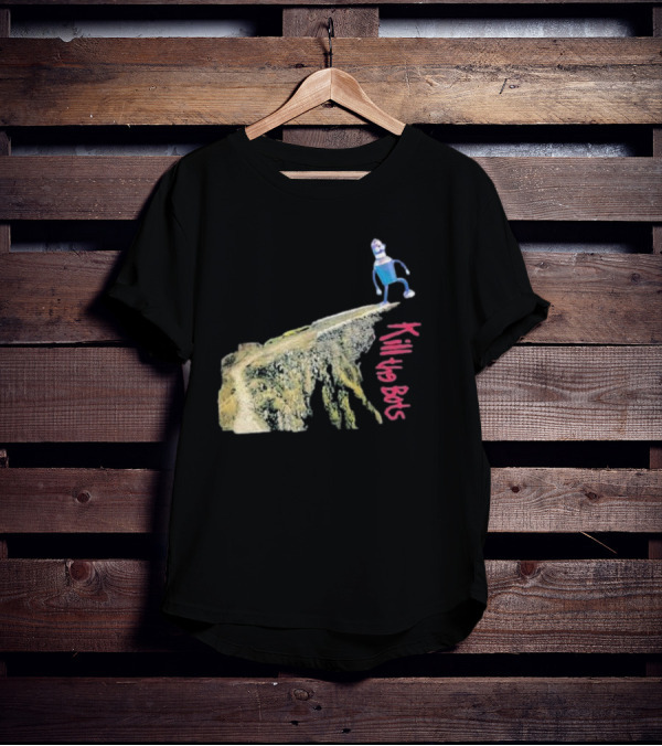 Tari Is For Humans Kill The Bots Robot On Cliff Edge T-Shirt