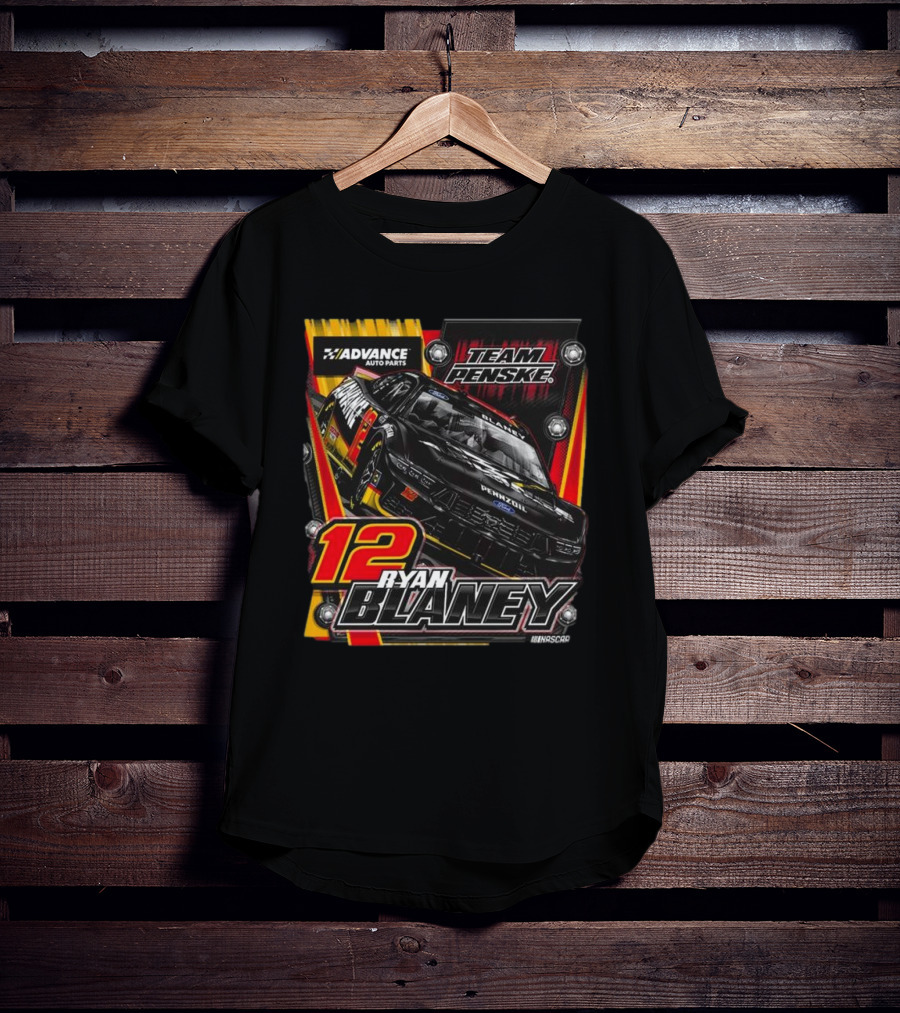 Advance Auto Parts Team Penske Ryan Blaney 12 NASCAR T-Shirt