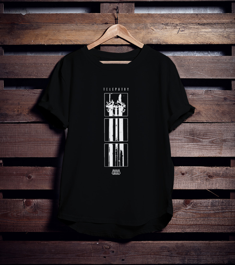 Telepathy Squares Elemental Pillars And Flames T-Shirt