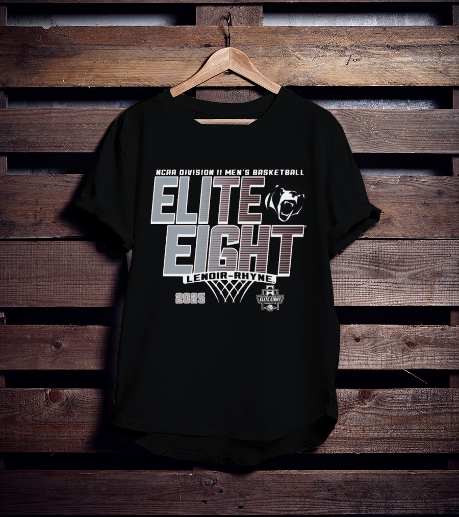 NCAA Division II Men's Basketball Elite Eight Lenoir-Rhyne 2025 T-Shirt