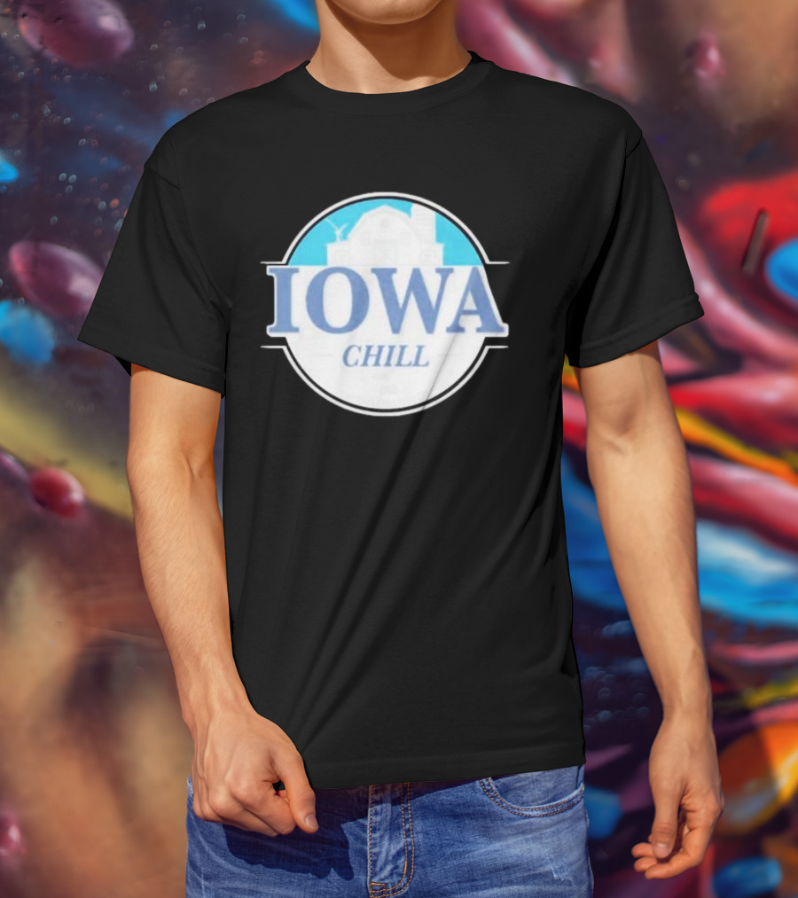 Iowa Chill Barn Windmill Circle T-Shirt