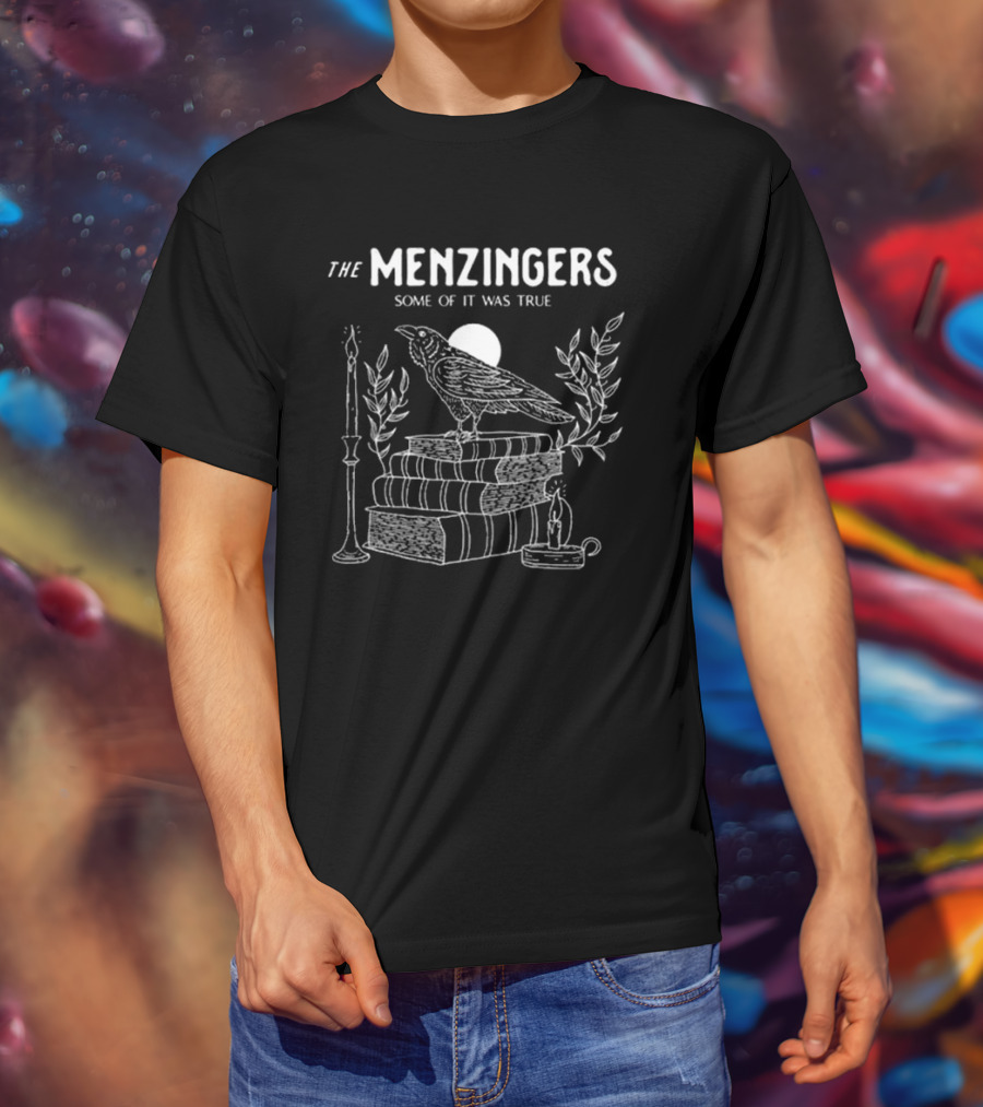 The Menzingers Some Of It Was True Raven Books Candle Cat T-Shirt