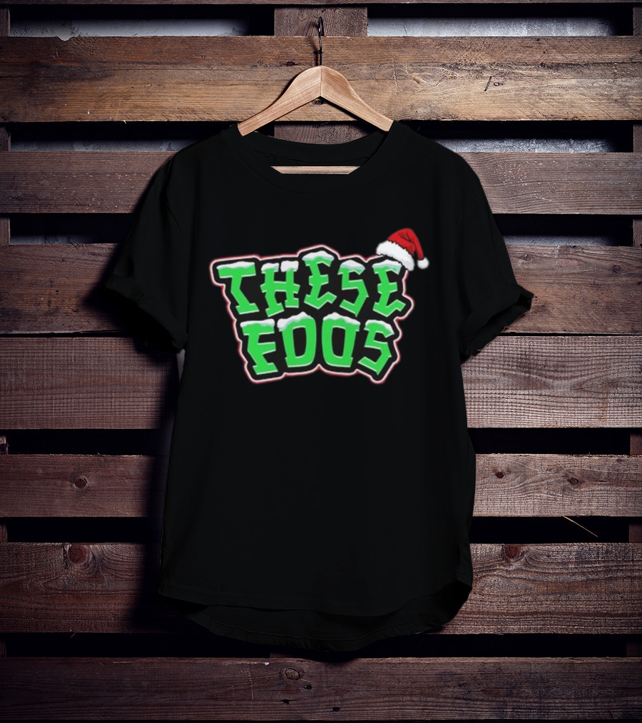 These Foos Santa Hat Christmas Spirit T-Shirt