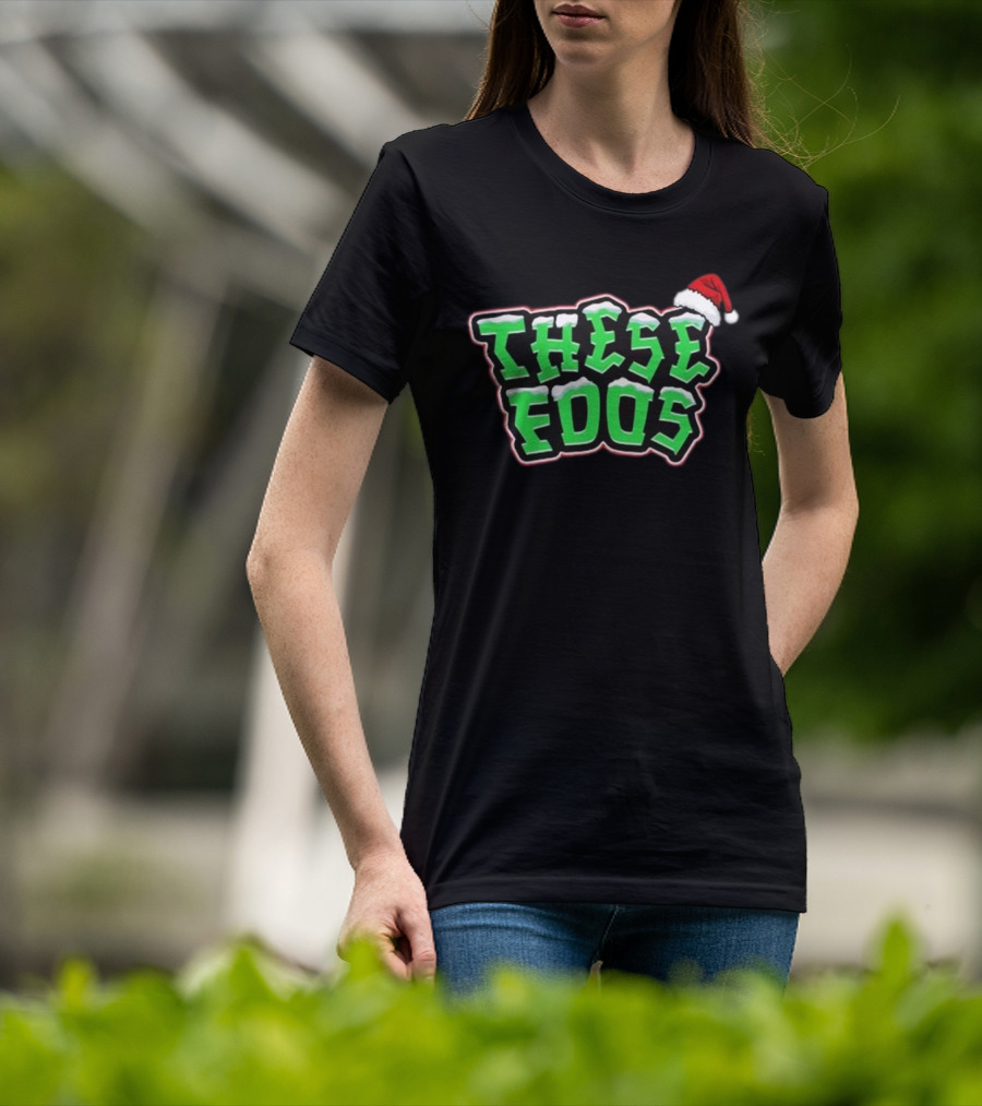These Foos Santa Hat Christmas Spirit T-Shirt