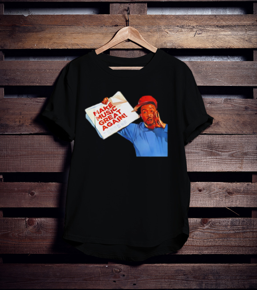 Timbo Land Make Music Great Again Newspaper Character T-Shirt