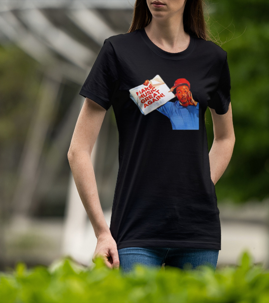 Timbo Land Make Music Great Again Newspaper Character T-Shirt