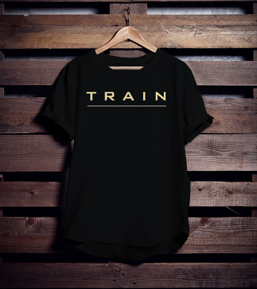 Train Band Wordmark Logo Minimalist Style T-Shirt