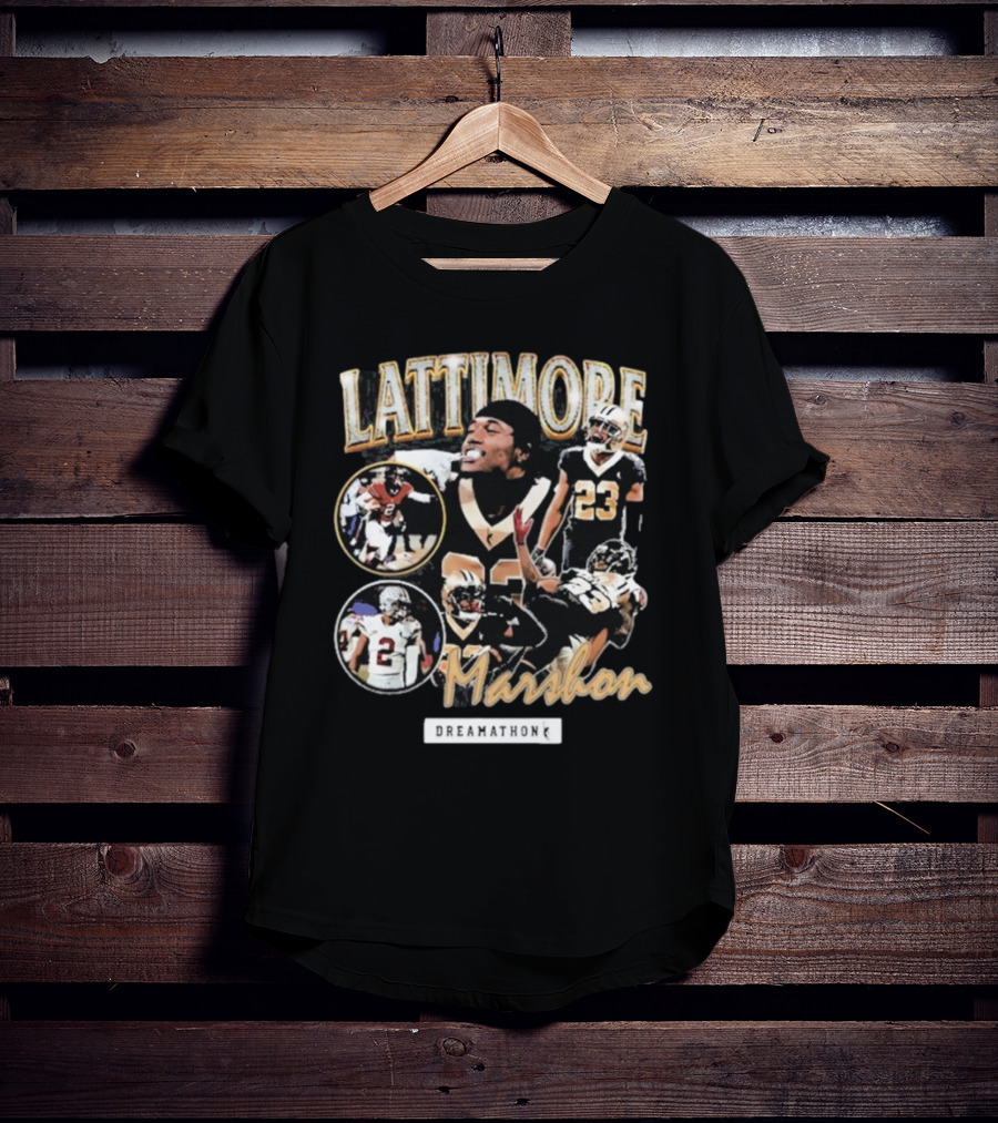 Lattimore Marshon Dreamathon Football Tribute Imagery T-Shirt