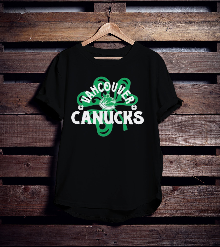 Vancouver Canucks St. Patrick’s Day Shamrock T-Shirt