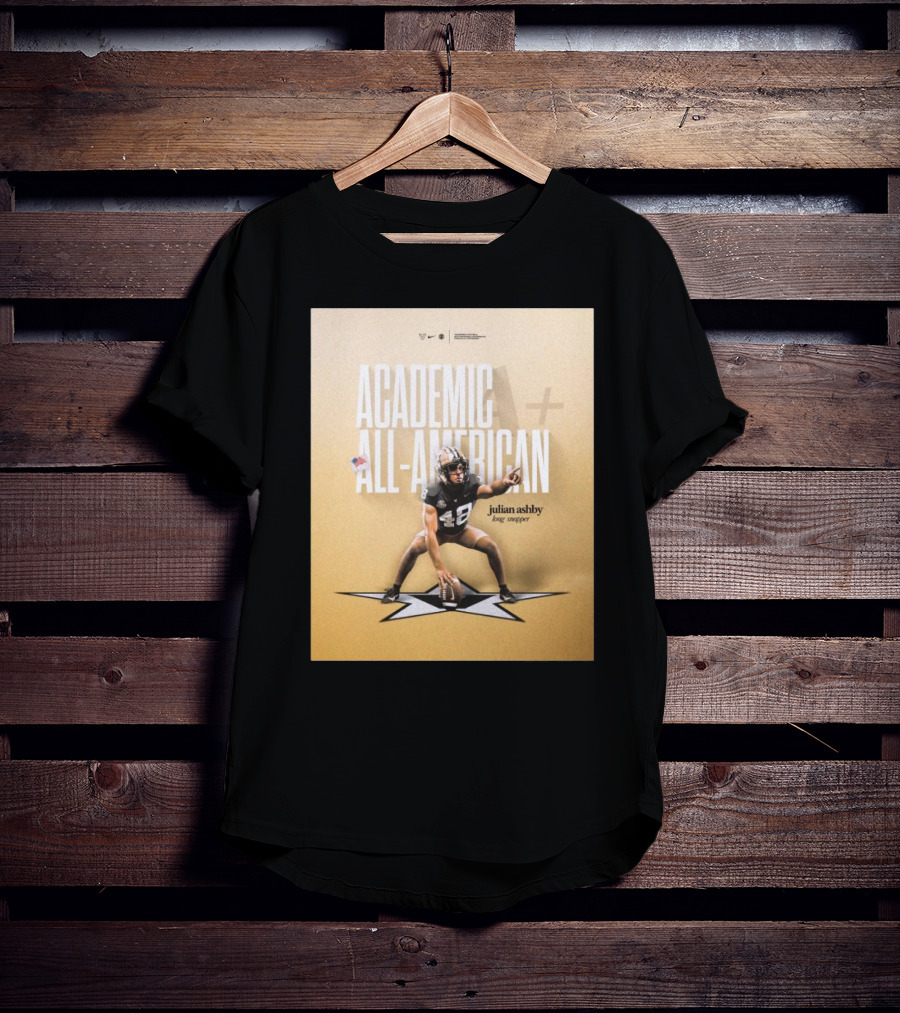 Vanderbilt Football Julian Ashby Academic All-American Long Snapper T-Shirt