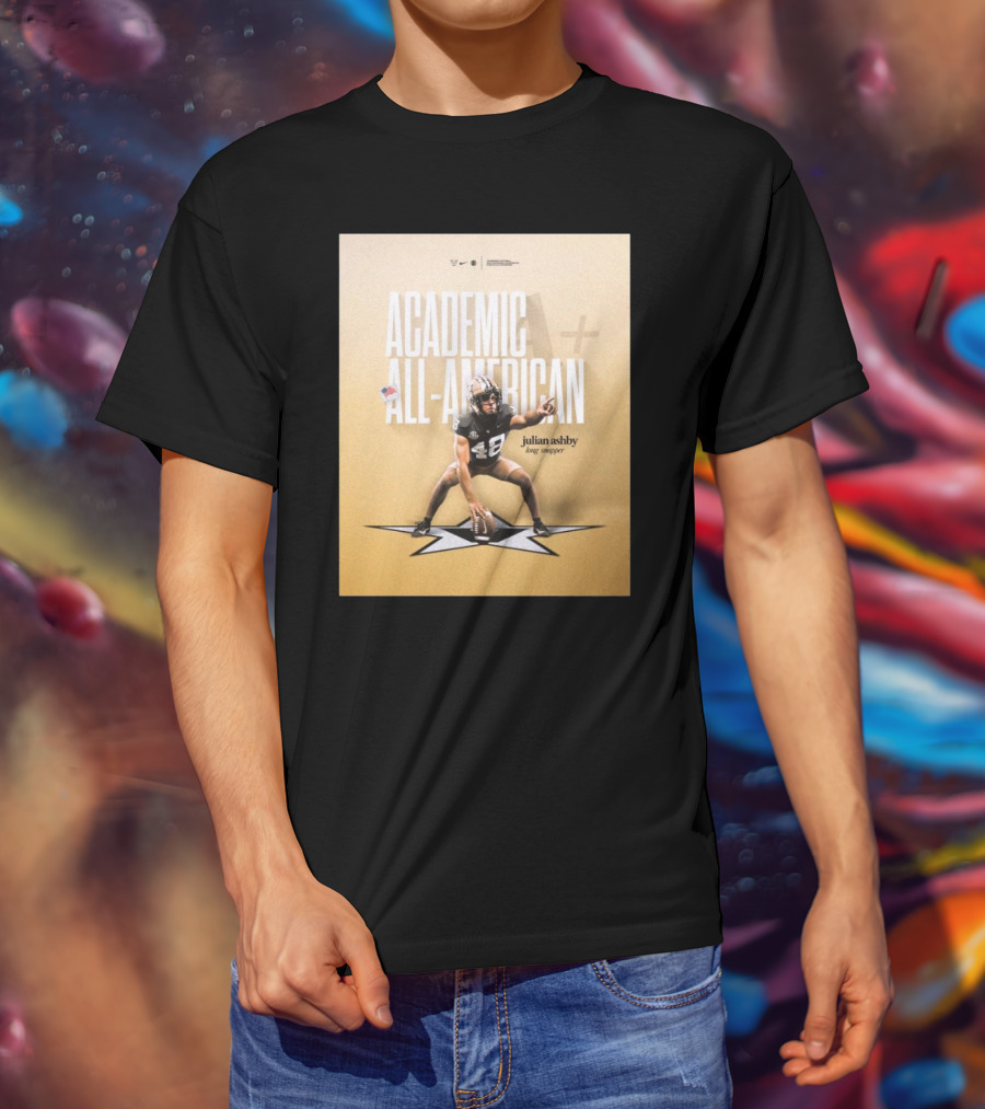 Vanderbilt Football Julian Ashby Academic All-American Long Snapper T-Shirt