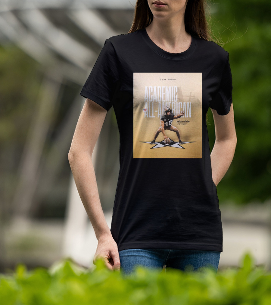 Vanderbilt Football Julian Ashby Academic All-American Long Snapper T-Shirt