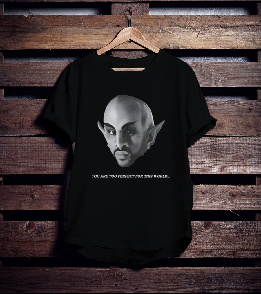 Vaticano You Are Too Perfect For This World Fantasy Creature Portrait T-Shirt