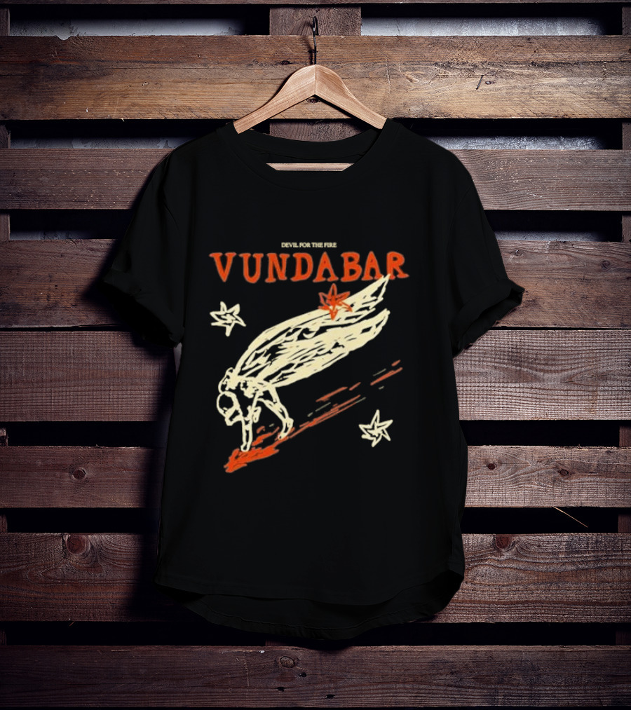 Vundabar Devil For The Fire Winged Creature And Stars T-Shirt