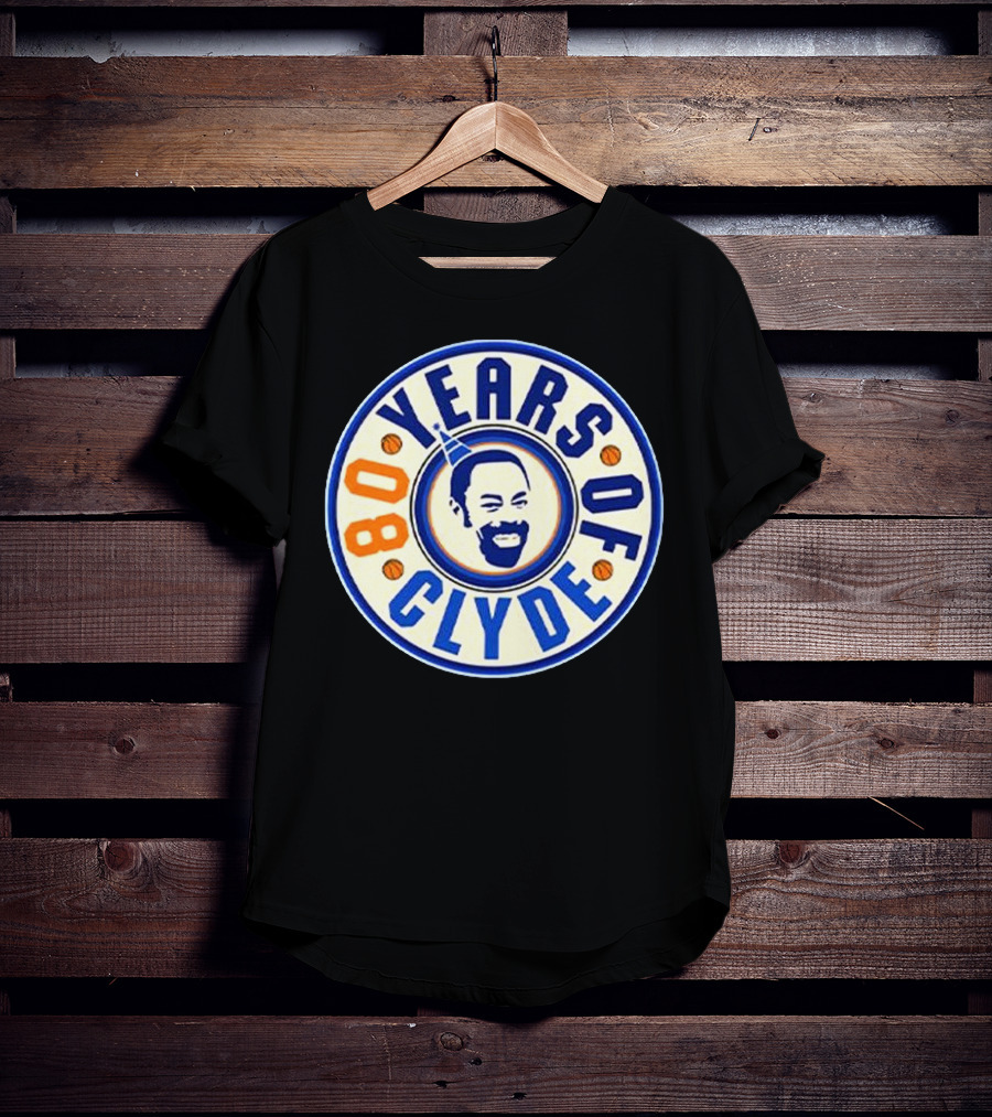 80 Years Of Clyde Walt Frazier Basketball Legacy T-Shirt