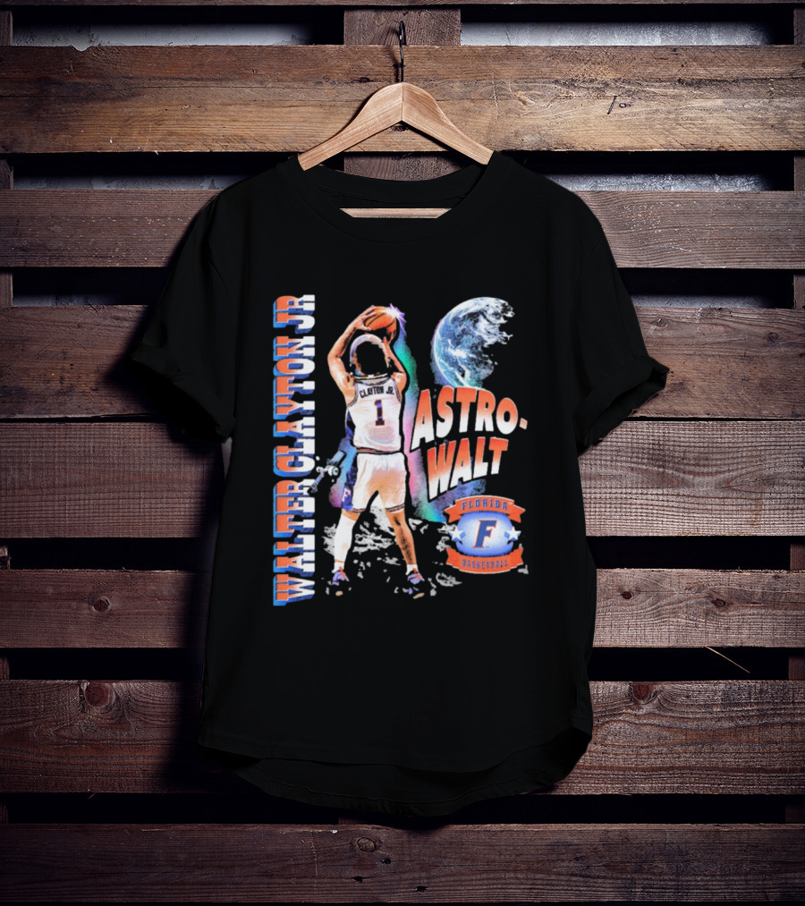 Walter Clayton Jr. Astro-Walt Florida Gator Basketball T-Shirt
