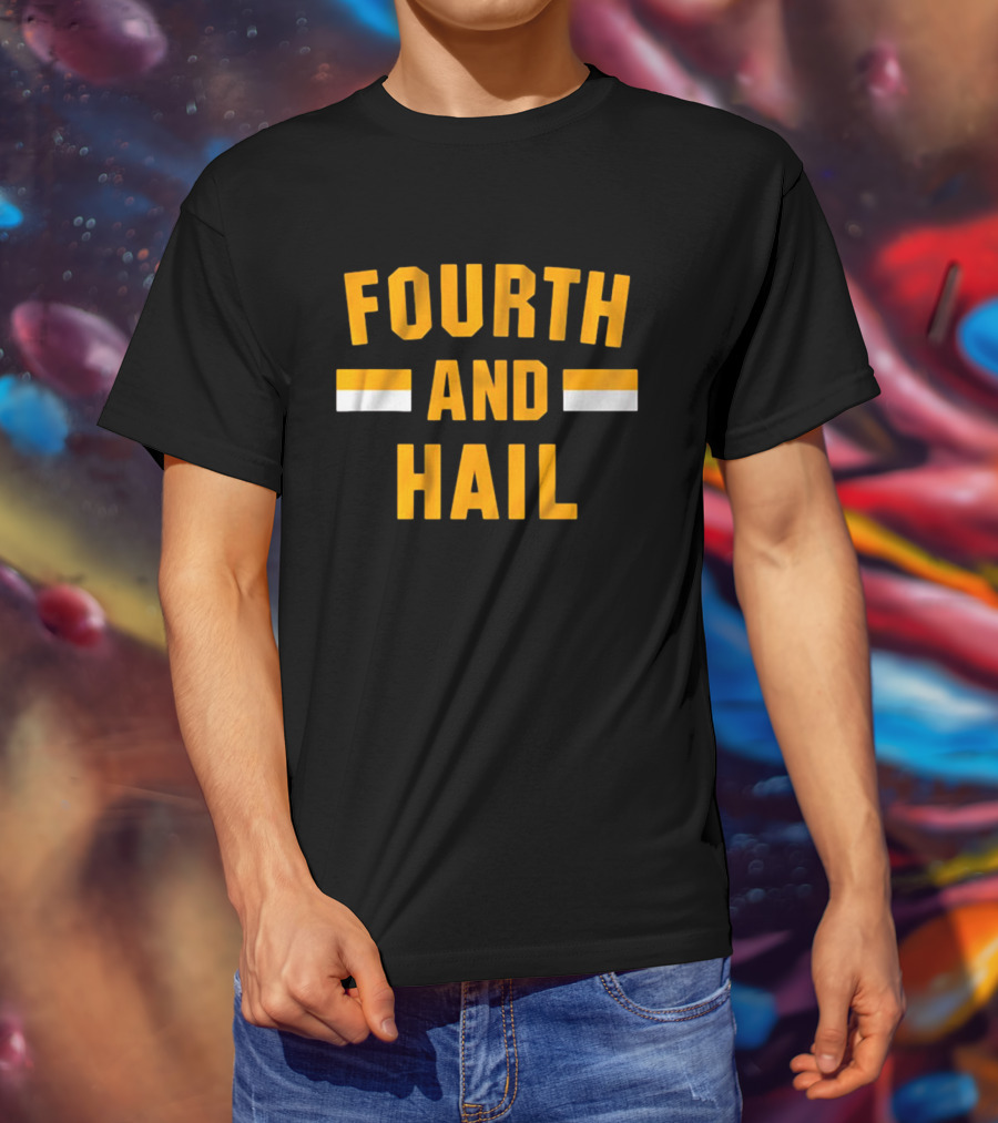Washington Commanders Fourth And Hail NFL Football T-Shirt
