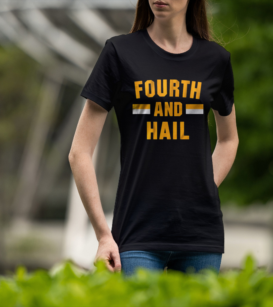 Washington Commanders Fourth And Hail NFL Football T-Shirt